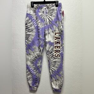 𝅺HYBRID Apparel Tye Die “LAKERS” Sweatpants M